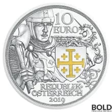 2019 Silver Austria Knights Tales Adventure Proof - 1/2 oz