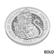 2022 Britain Tudor's Beasts Lion 10 oz Silver BU