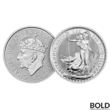 2023 Silver 1 oz Royal Mint Britannia Coronation BU