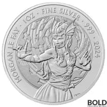 2024 1 oz British Myths & Legends Morgan Le Fay Silver Coin (BU)