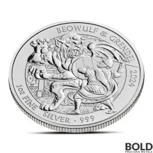 2024 1 oz British Beowulf & Grendel Silver Coin (BU)