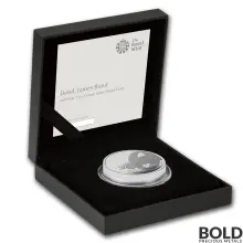 2020 UK 2 oz Silver James Bond 007 R1 (Aston Martin-DB5) Proof
