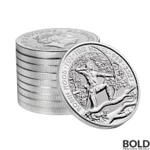 2021 Great Britain Myths & Legends Robin Hood 1 oz Silver BU