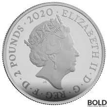 2020 UK 1 oz Silver James Bond 007 R2 (Pay Attention) Proof