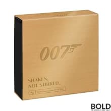 2020 UK 1/2 oz Silver James Bond 007 R3 (Shaken Not Stirred)