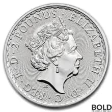 2021 1 oz British Britannia Silver Coin (Impaired)