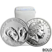 2015 Silver Great Britain Lunar Sheep - 1 oz