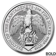2019 Silver Great Britain Queen's Beasts (The Falcon of the Plantagenets) - 2 oz