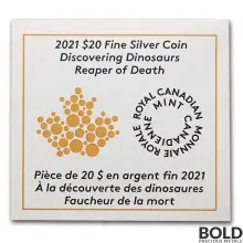 2021 RCM Discovering Dinosaurs Reaper of Death 1 oz Silver Proof
