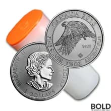2016 Silver 1.5 oz Canada White Falcon