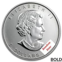 Silver 1 oz Canada Maple Leaf *Random Date*