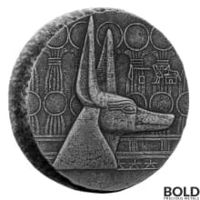 2021 Silver 5 oz Republic of Chad Anubis Coin