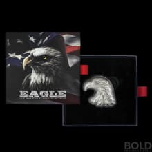 2022 Chad Eagle Shaped 1 oz Silver Antiqued Coin