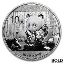 2012 China Panda 1 oz Silver BU