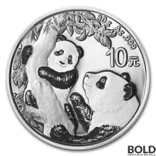 2021 China Panda 30 g Silver BU