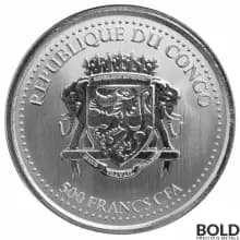 2023 Silver 1 oz Congo Gorilla BU Coin