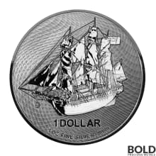 2021 Cook Islands Bounty 1 oz Silver BU