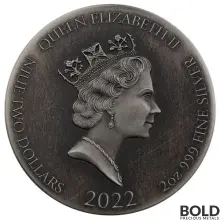 2022 Silver 2 oz Fiji The Deluge Biblical Series Coin