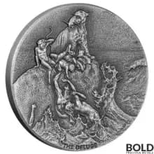 2022 Silver 2 oz Fiji The Deluge Biblical Series Coin