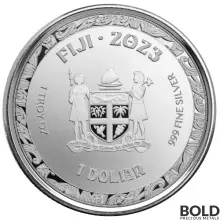 2023 Silver 1 oz Fiji Koi Fish BU Coin