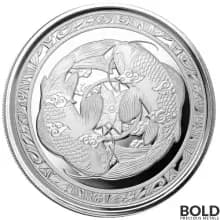 2023 Silver 1 oz Fiji Koi Fish BU Coin