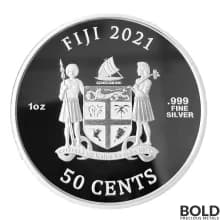 2021 Fiji Shrek and Friends Christmas 1 oz Silver BU