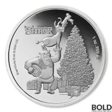 2021 Fiji Shrek and Friends Christmas 1 oz Silver BU