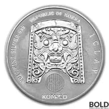 2017 South Korean Silver ZI:SIN Gallus BU - 1 oz