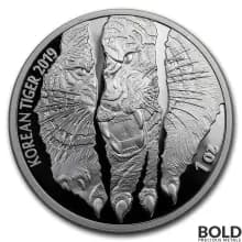2019 South Korean Silver Tiger Proof - 1 oz