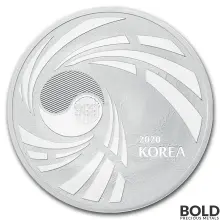 2020 South Korean Silver Taekwondo BU - 1 oz