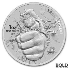 2020 South Korean Silver Taekwondo BU - 1 oz