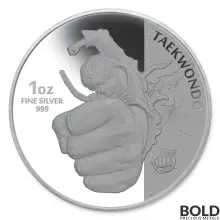 2020 South Korean Silver Taekwondo Proof - 1 oz