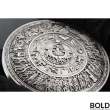 South Korea Achilles Shield Stacker 2 oz Silver Antiqued
