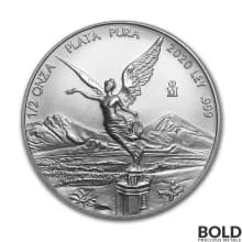 2020 Mexican Libertad 1/2 oz Silver BU