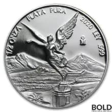 2020 Mexican Libertad 1/2 oz Silver Proof (In Capsule)