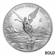2021 Mexican Libertad 1/4 oz Silver BU