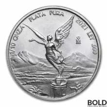 2021 Mexican Libertad 1/10 oz Silver BU