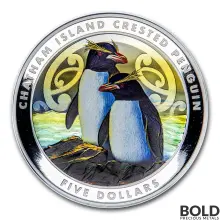 2020 New Zealand Crested Penguin 2 oz Silver Proof