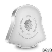 2021 Niue Star Wars Faces: Darth Vader 1 oz Silver Proof