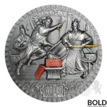 2022 Niue Silver Famous Assassinations: Jing Ke 2 oz Antique High-Relief