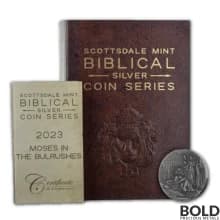 2023 2 oz Moses in the Bulrushes Biblical Series Silver Coin