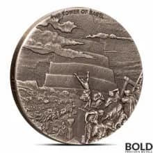 2023 2 oz The Tower of Babel Biblical Series Silver Coin