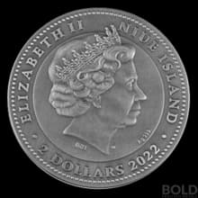 2022 Niue Chinese Calendar 2 oz Silver Antique Coin