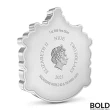 2021 Niue Harry Potter Slytherin Crest 1 oz Silver Proof