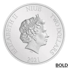 2021 Niue Lord Of The Rings Aragorn 1 oz Silver Proof