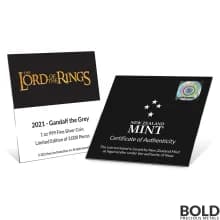 2021 Niue Lord Of The Rings Gandalf The Grey 1 oz Silver Proof
