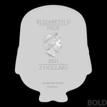 2021 Niue Minion Shape Bob 1 oz Silver Colored Proof