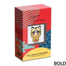 2022 Niue Chibi Lunar Year of the Tiger 1 oz Silver Proof