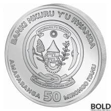 2020 Rwanda African Ounce Bushbaby 1 oz Silver BU