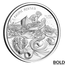 2021 Samoa: Pacific Mermaid 1 oz Silver BU